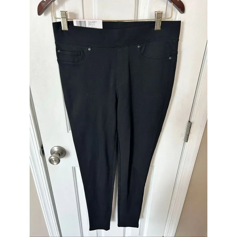 Seven pull on leggings black size small stretchy comfy jean like skinny pants